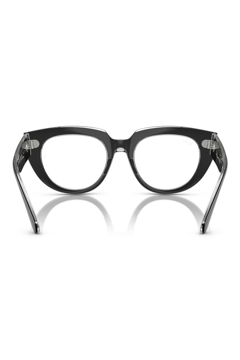Doreen 48mm Small Square Optical Glasses, Alternate, color, TRANSPARENT GREY