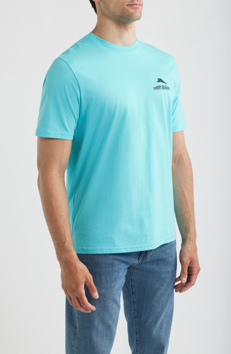 Tommy Bahama The Coast is Clear Cotton Graphic T-Shirt, Alternate, color, Blue Radiance