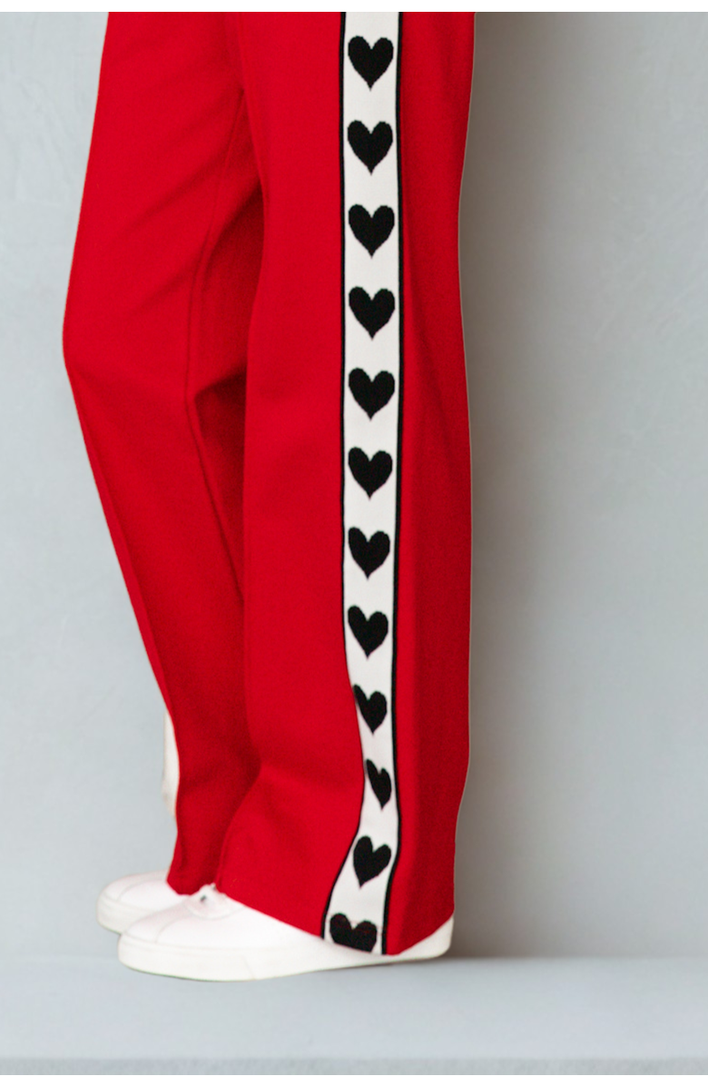 Ebby & I I Love You Pant, Alternate, color, Red