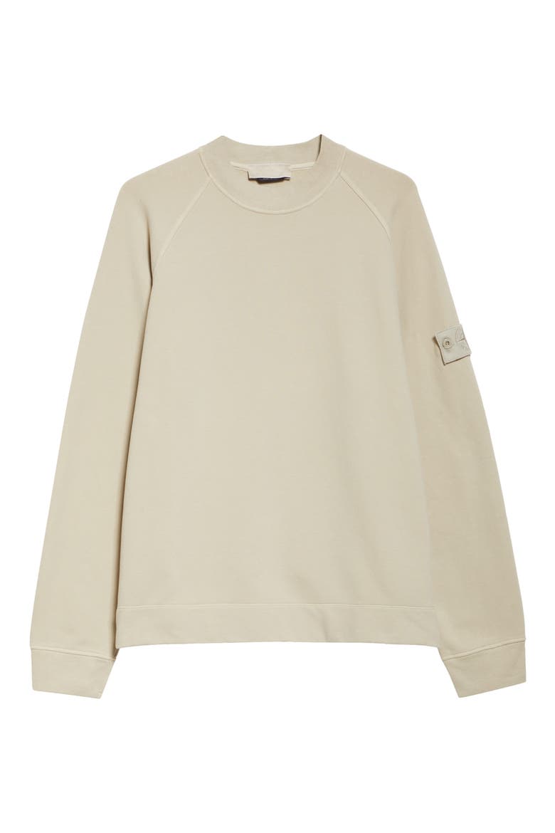 Compass Logo Fleece Sweatshirt, Alternate, color, BEIGE