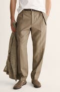 MANGO Regular Fit Pleated Pants