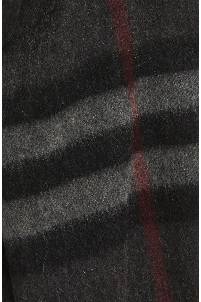 Giant Check Cashmere Scarf, Alternate, color, CHARCOAL
