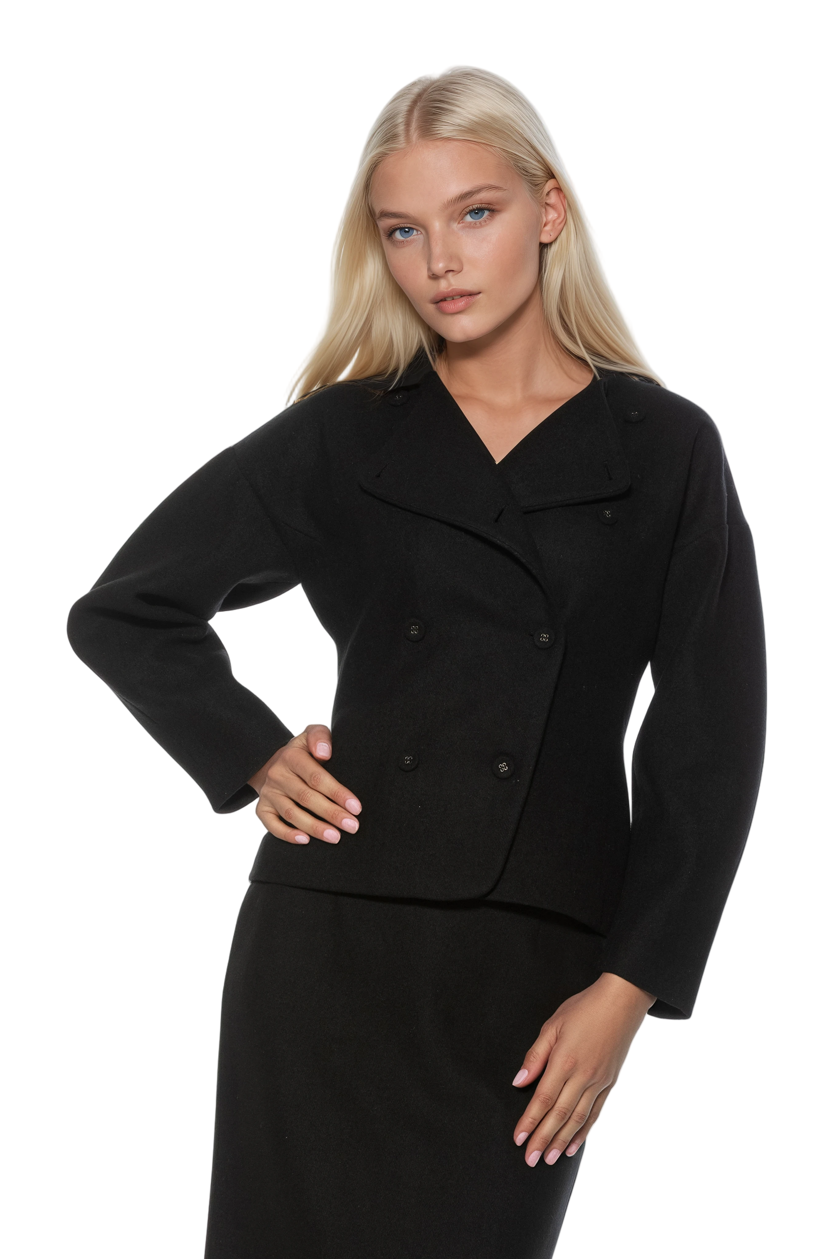 Soren Crewneck Rounded Sleeve Blazer