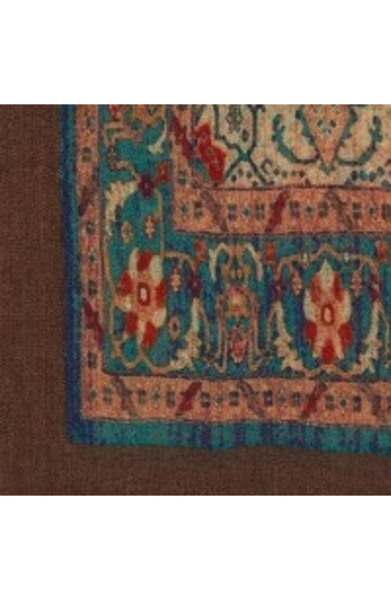 GERARD DAREL Ruby Patterned Scarf, Alternate, color, Brown