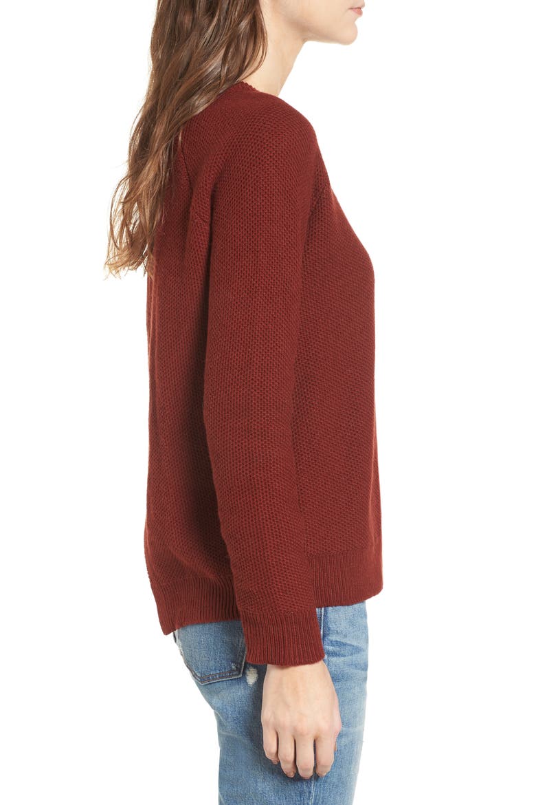 Province Cross Back Knit Pullover, Alternate, color, BURNISHED MAHOGANY