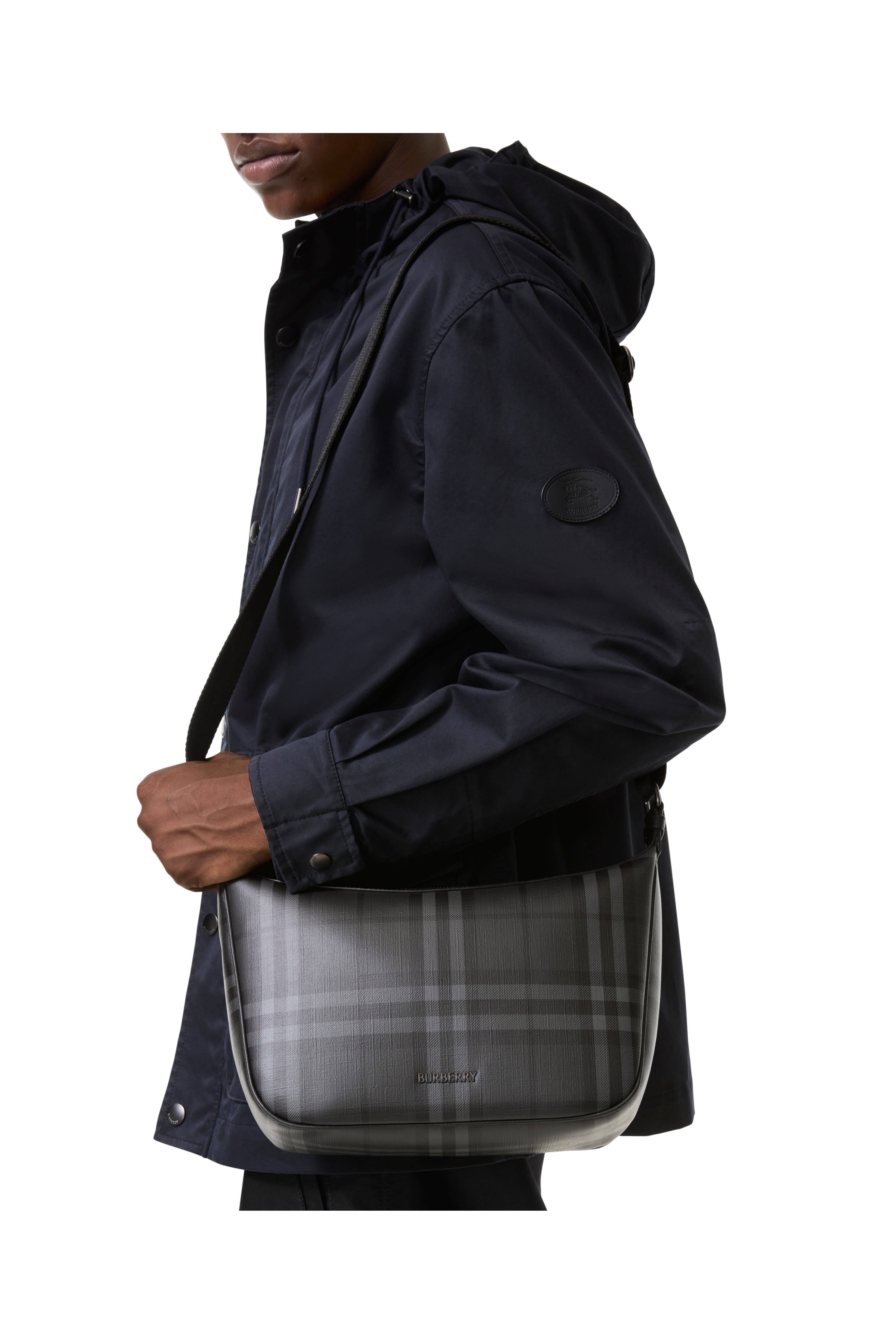 City Check Sling Bag, Alternate, color, Iron grey