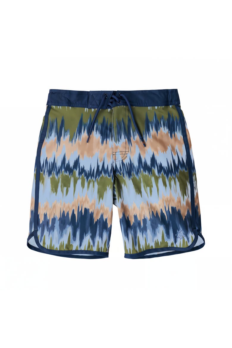 Retro Board Shorts, Main, color, Sandstone Ombre