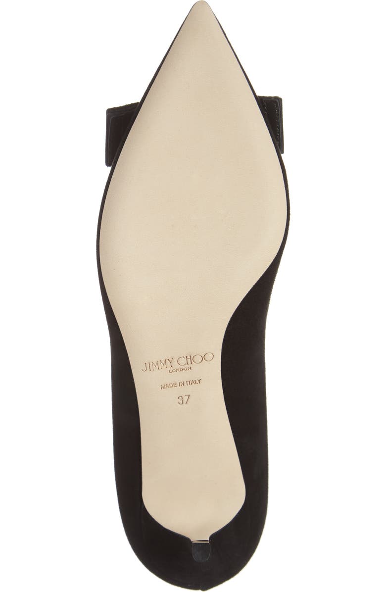 Jimmy Choo Ari Logo Buckle Pointed Toe Pump, Alternate, color,