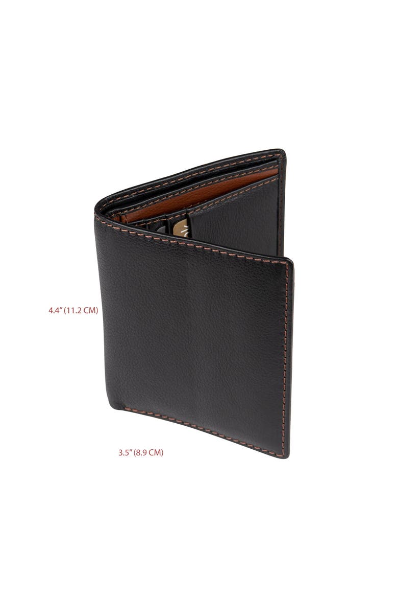 Men's Leather Wallet, Alternate, color, Black