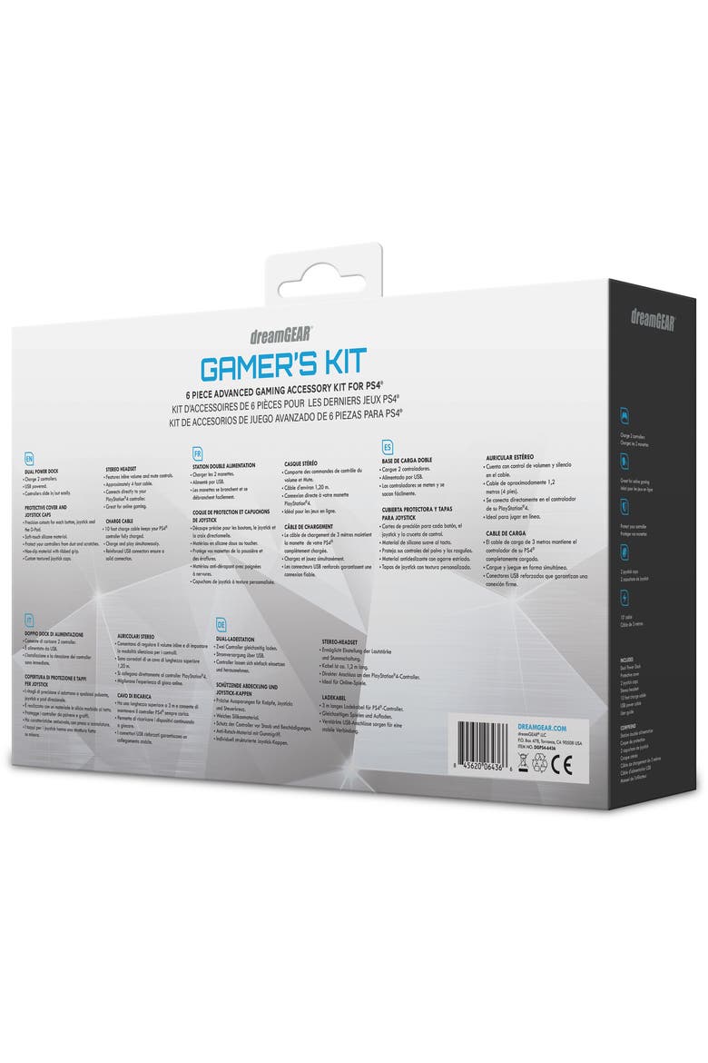 Dgps4-6436 6 In 1 Advanced Game Accessories Kit for Playstation, Alternate, color, Multicolor
