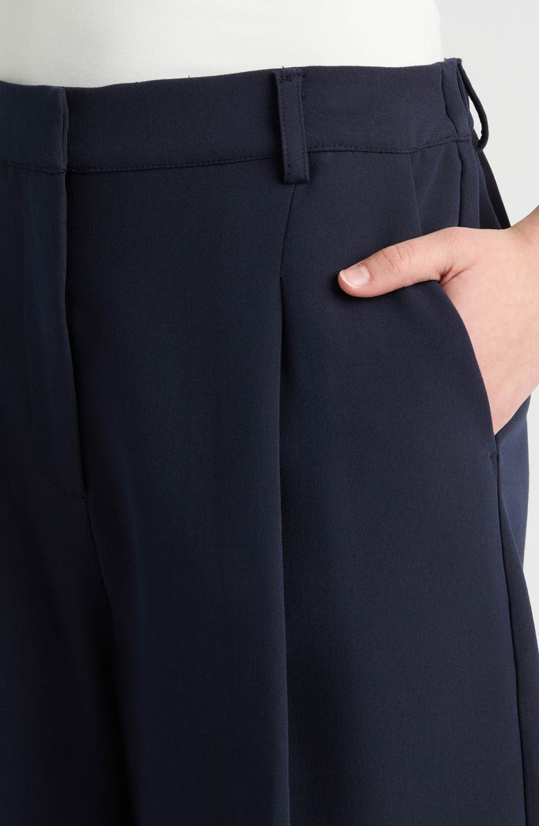 NVLT Pleated Front Bermuda Shorts, Alternate, color, Navy