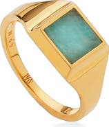 Monica Vinader Signature Vermeil Signet Ring