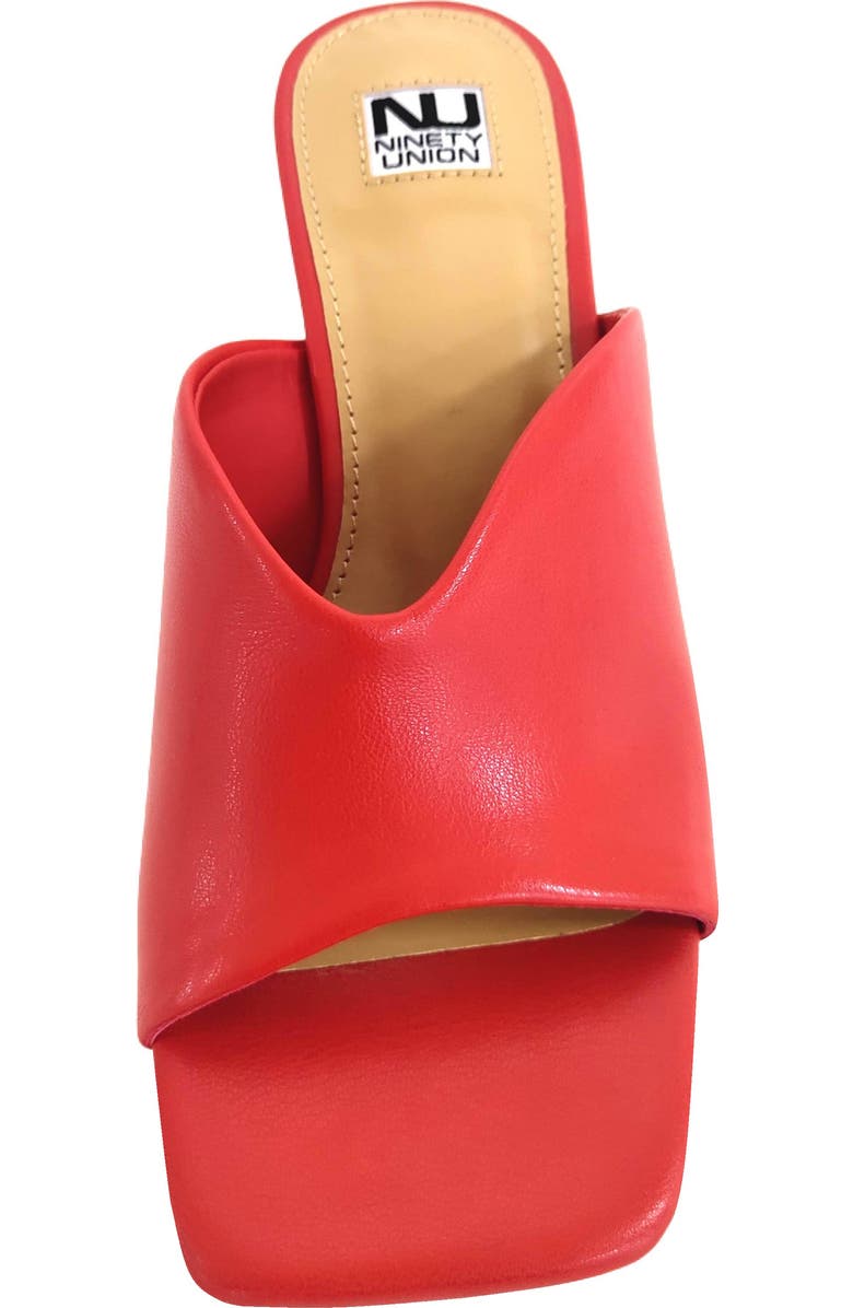 NINETY UNION Gypsy Square Toe Mule, Alternate, color, Red