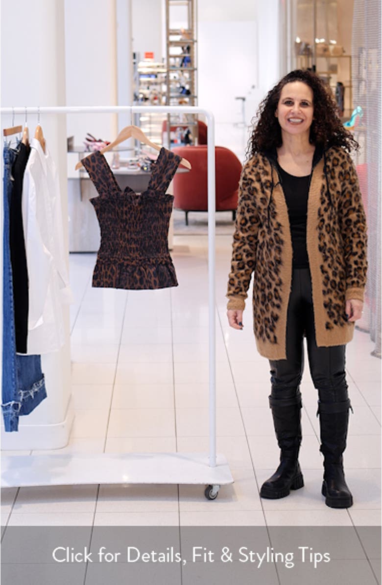 Tish Leopard Peplum Top, sales video thumbnail