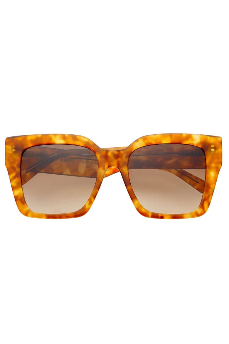 Bon Chic Oversized Square Sunglasses, Main, color, Light Tortoise