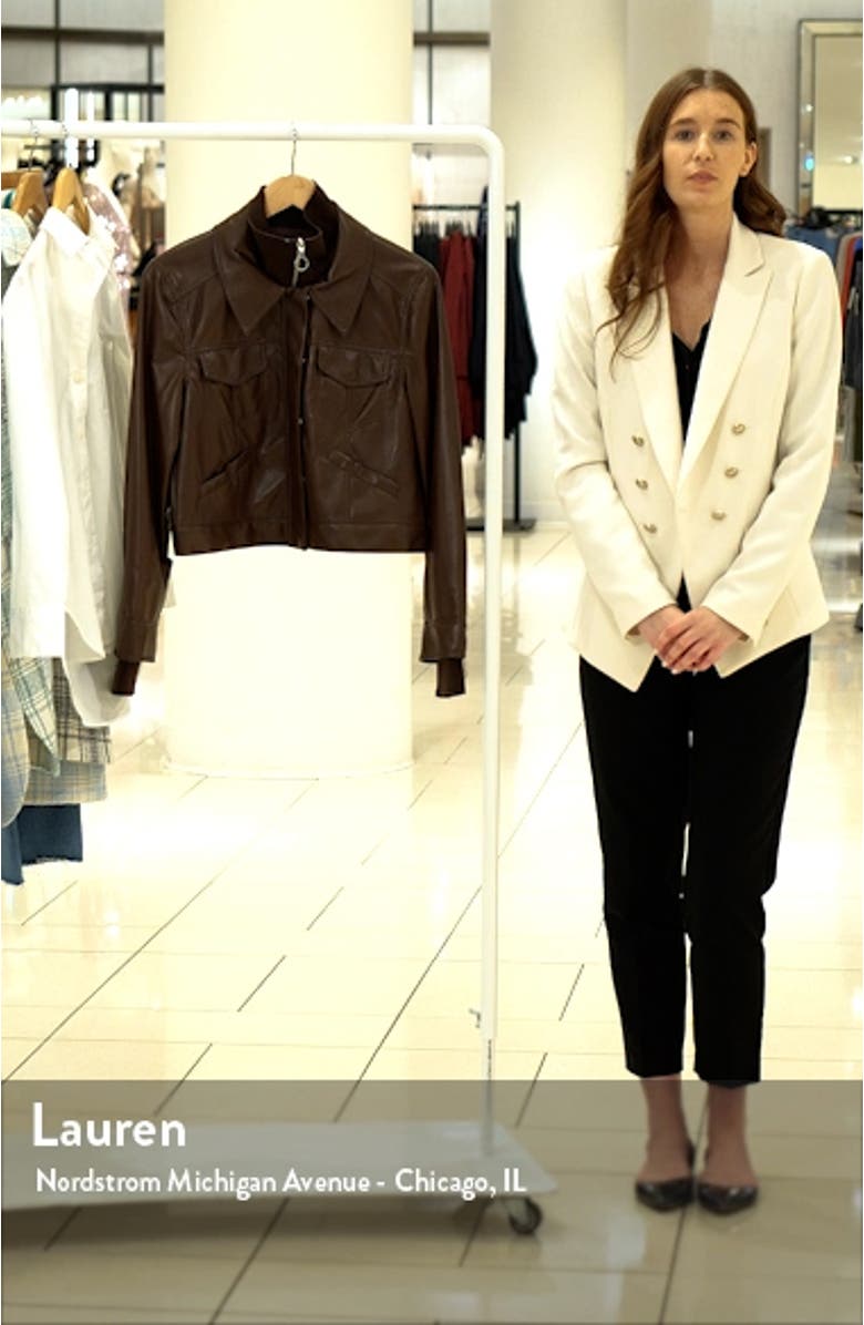 Becka Faux Leather Jacket, sales video thumbnail