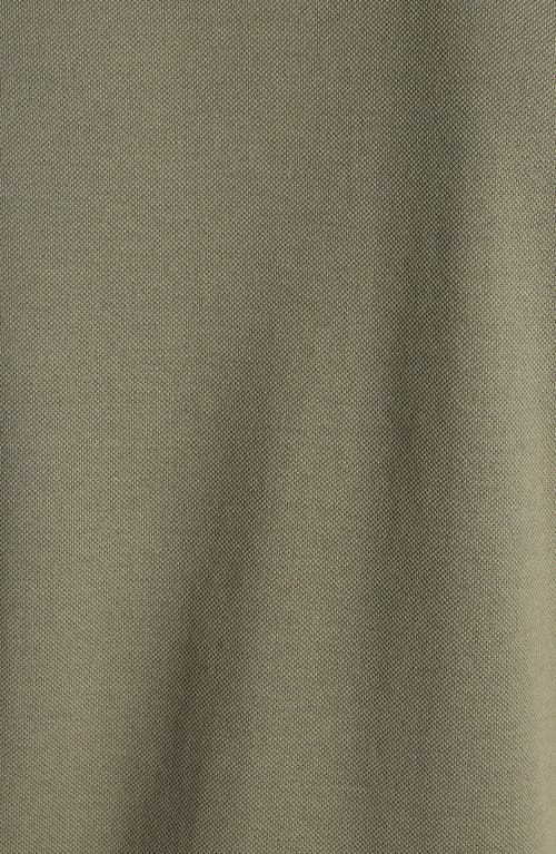 Moncler Logo-embroidered Polo Shirt In Green