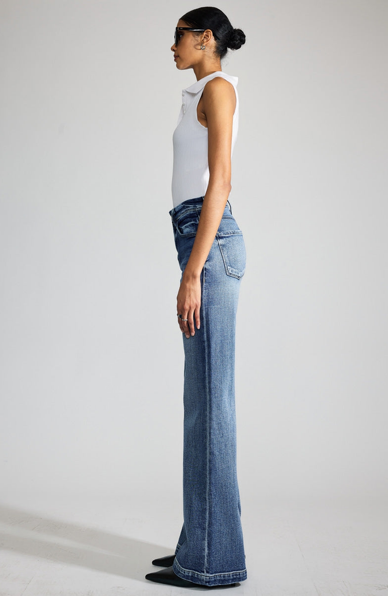 KanCan Premier Nessa Premier High Rise Wide Flare Jeans, Alternate, color, 