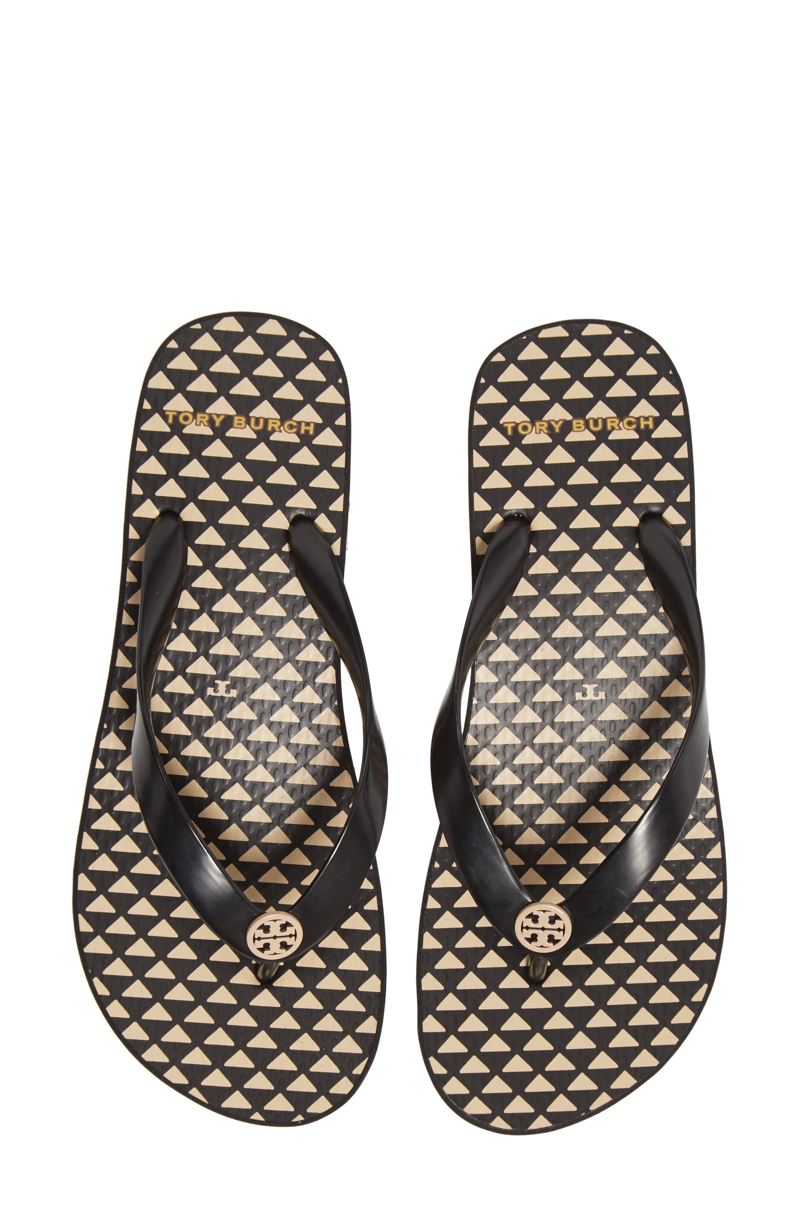 Wedge Flip Flop, Alternate, color, TRIANGLE GEO VISCOSE