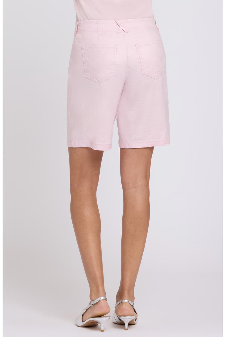Linen Blend Bermuda Shorts, Alternate, color, LIGHT LILAC