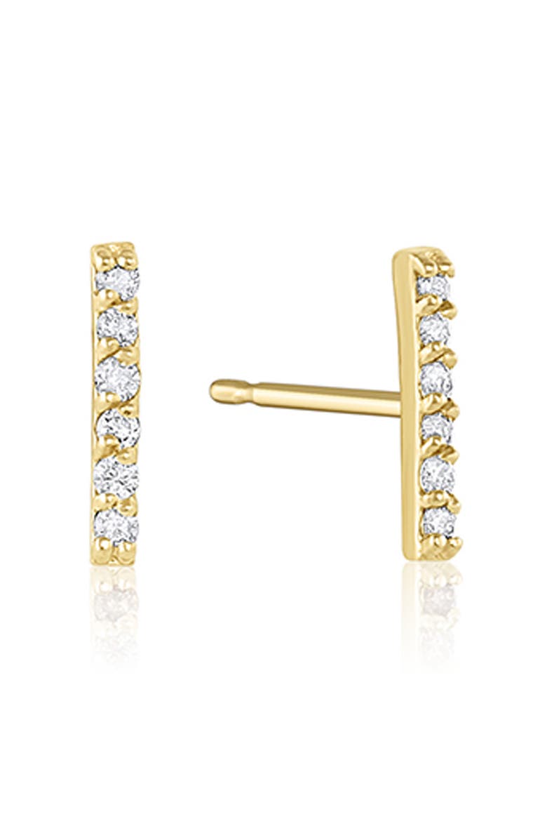 Cairo Diamond Stud Earrings, Main, color, YELLOW GOLD