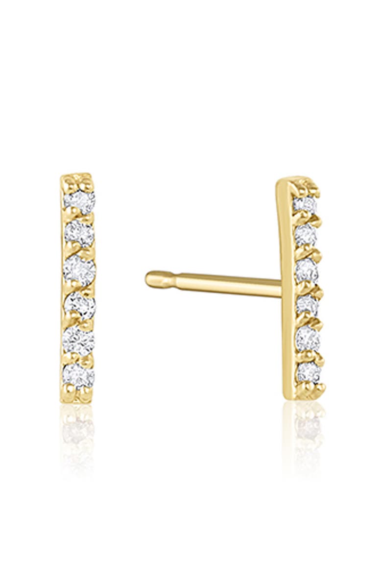Set & Stones Cairo Diamond Stud Earrings, Main, color, Yellow Gold