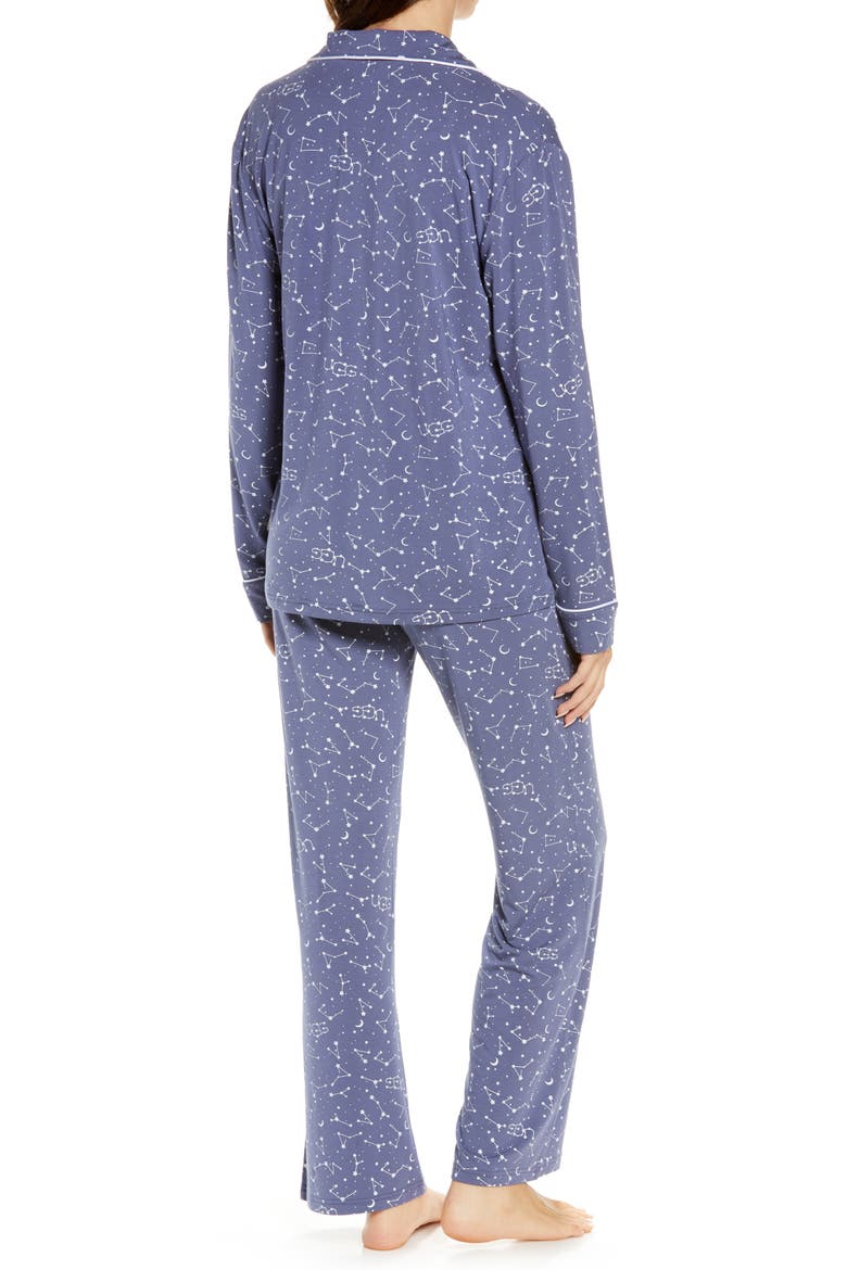 Lenon Jersey Pajamas, Alternate, color, CONSTELLATION