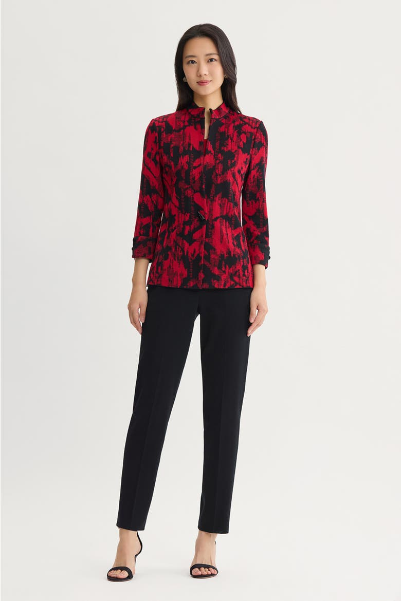 Classic Knit Jacket, Alternate, color, Holiday/Black