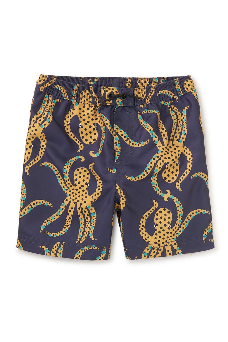 Mid-Length Swim Trunks, Main, color, Jaguar Spotted Octopus