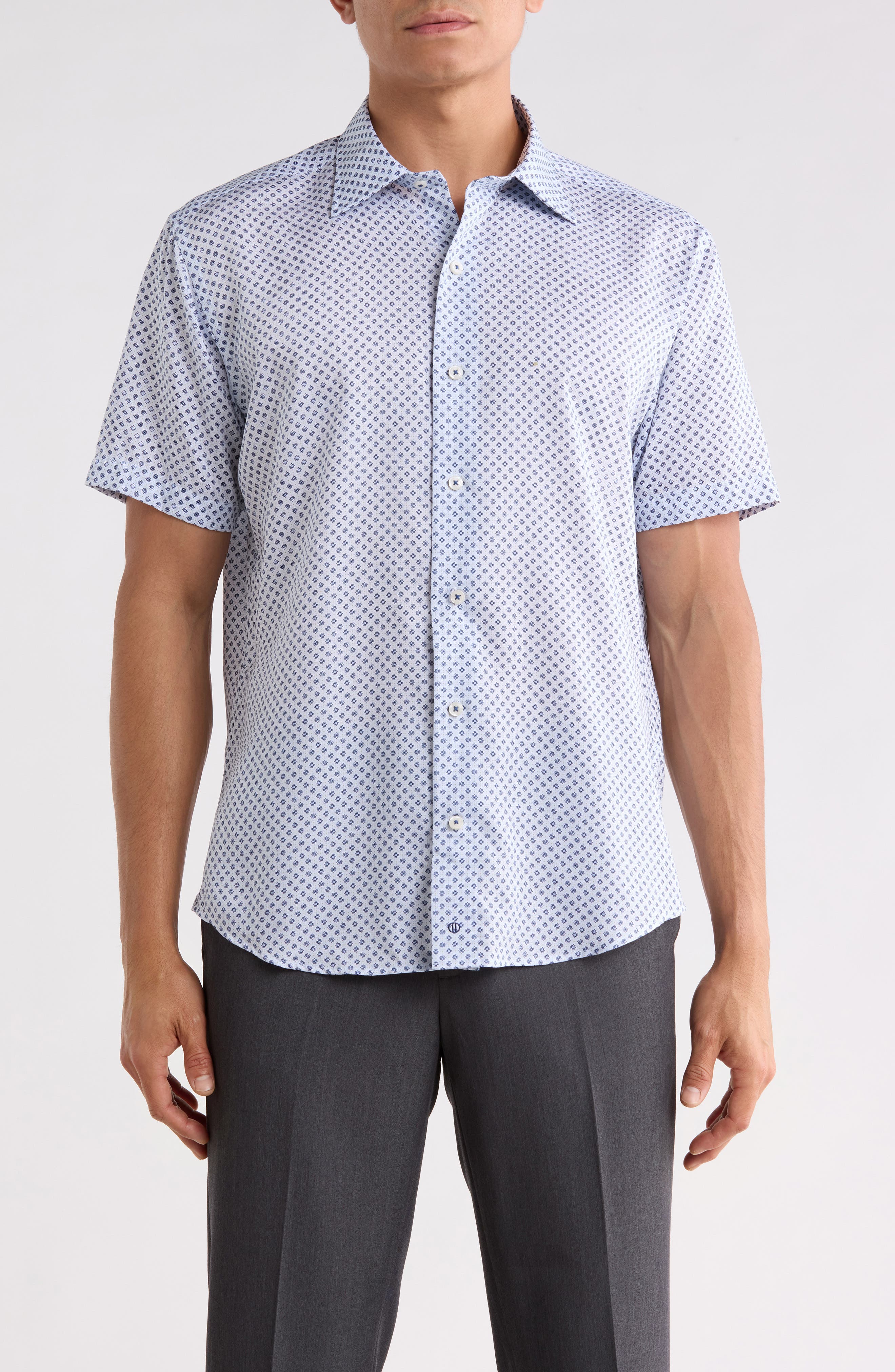 Floral Print Short Sleeve Shirt