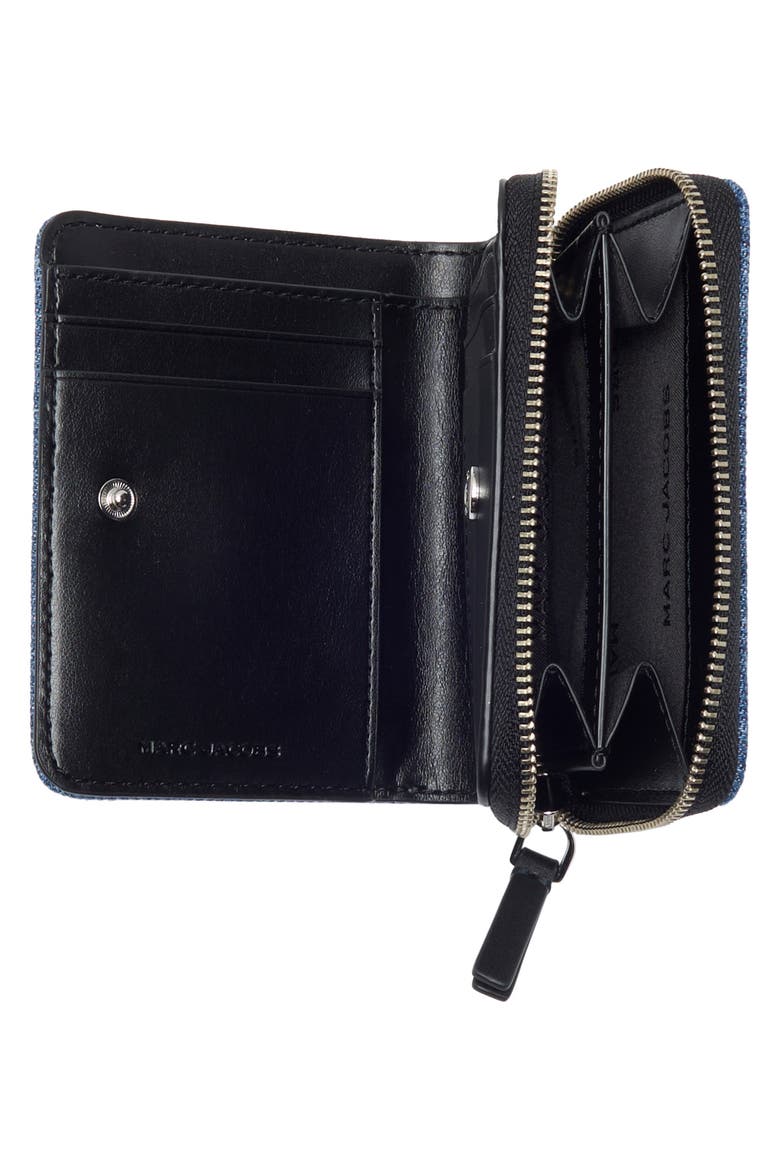Mini Compact Wallet, Alternate, color, INDIGO MULTI