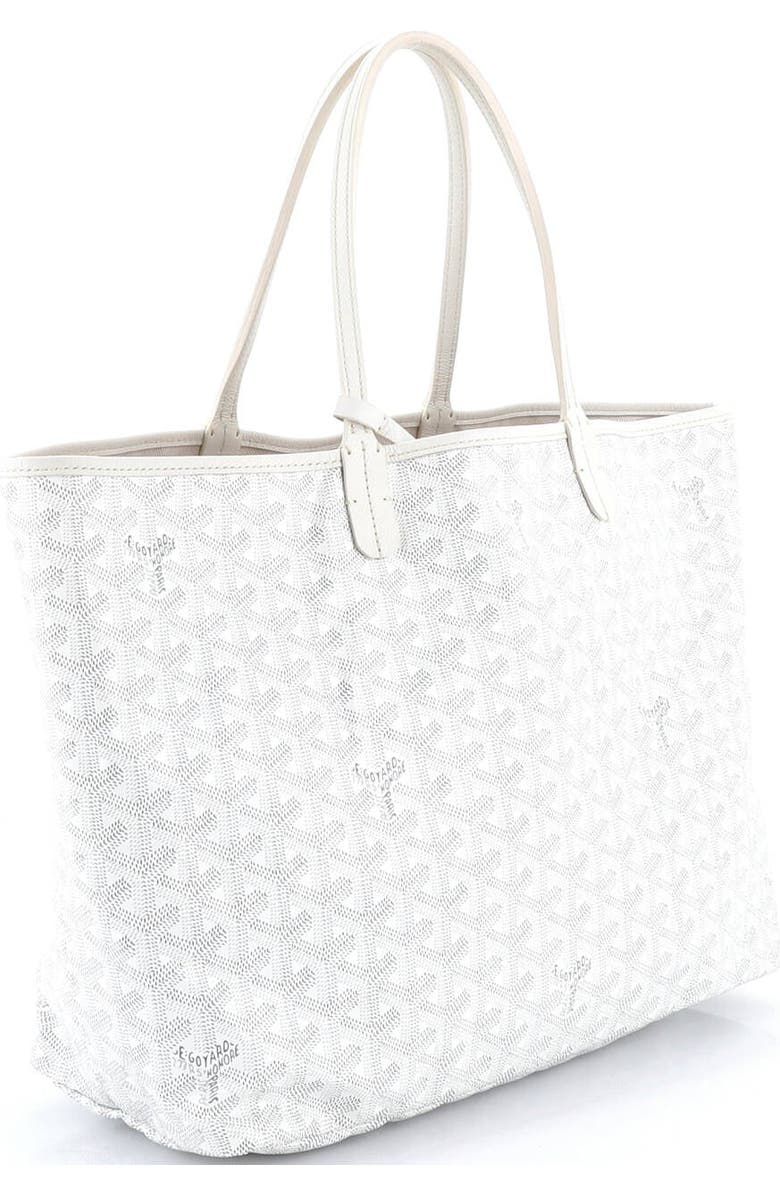 Pre-Owned Goyard Saint Louis Tote Coated Canvas PM, Alternate, color, White