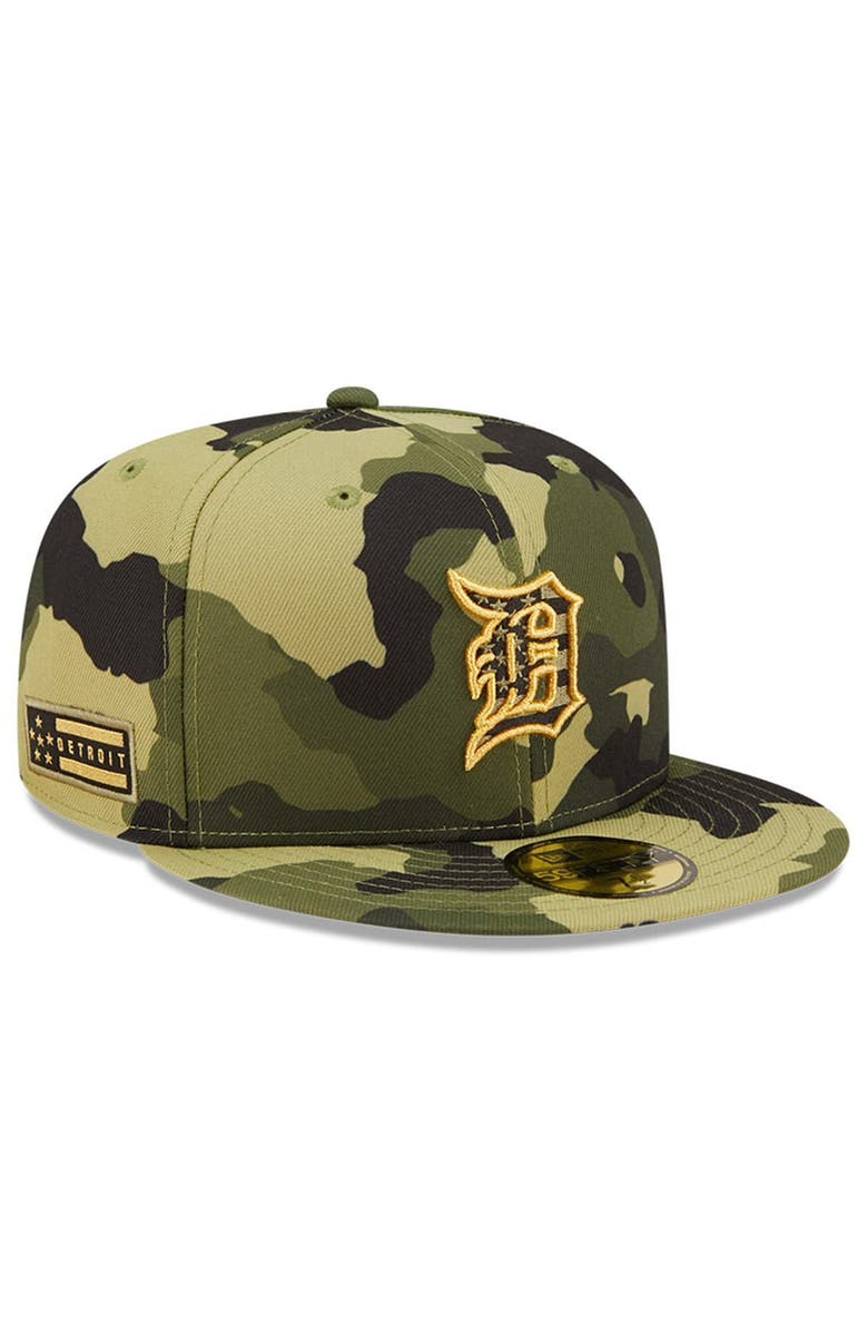 New Era Men's New Era Camo Detroit Tigers 2022 Armed Forces Day On-Field 59FIFTY Fitted Hat, Alternate, color, 