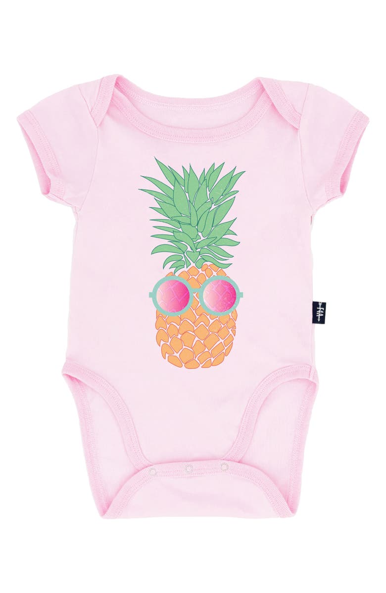 Feather 4 Arrow Pineapple Cotton Bodysuit, Main, color, 