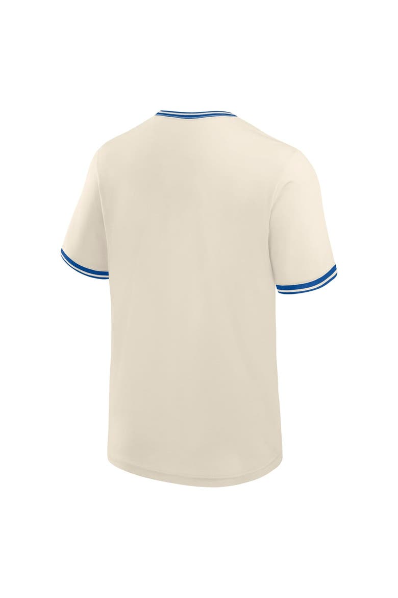 Men's Fanatics Cream Buffalo Bills Time Honored Tradition Ringer Fashion Top, Alternate, color, Cream