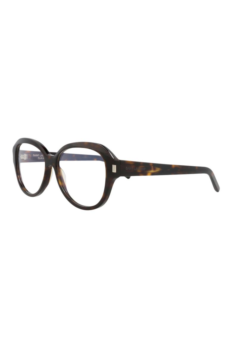 57mm Round Optical Glasses, Alternate, color, HAVANA HAVANA TRANSPARENT