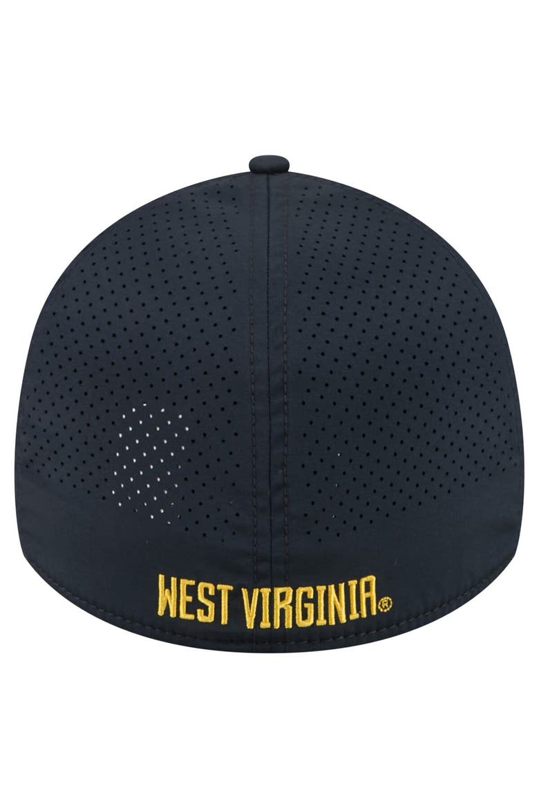 Men's New Era  Navy West Virginia Mountaineers Rope 39THIRTY Flex Hat, Alternate, color, Navy