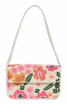 Collection XIIX Beaded Pop Floral Shoulder Bag