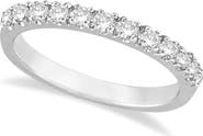 ALLUREZ 14K Gold Gem-Set Stackable Anniversary Band