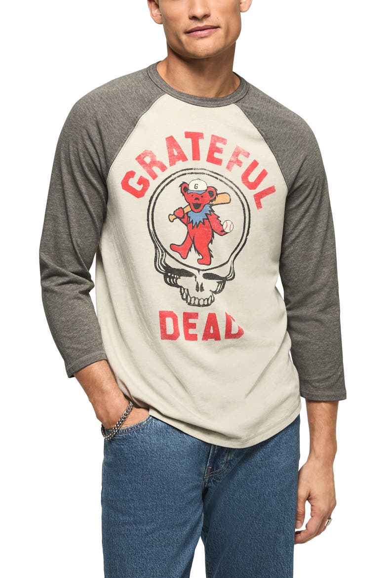 Grateful Dead Graphic Baseball T-Shirt, Main, color, BLACK MULTI