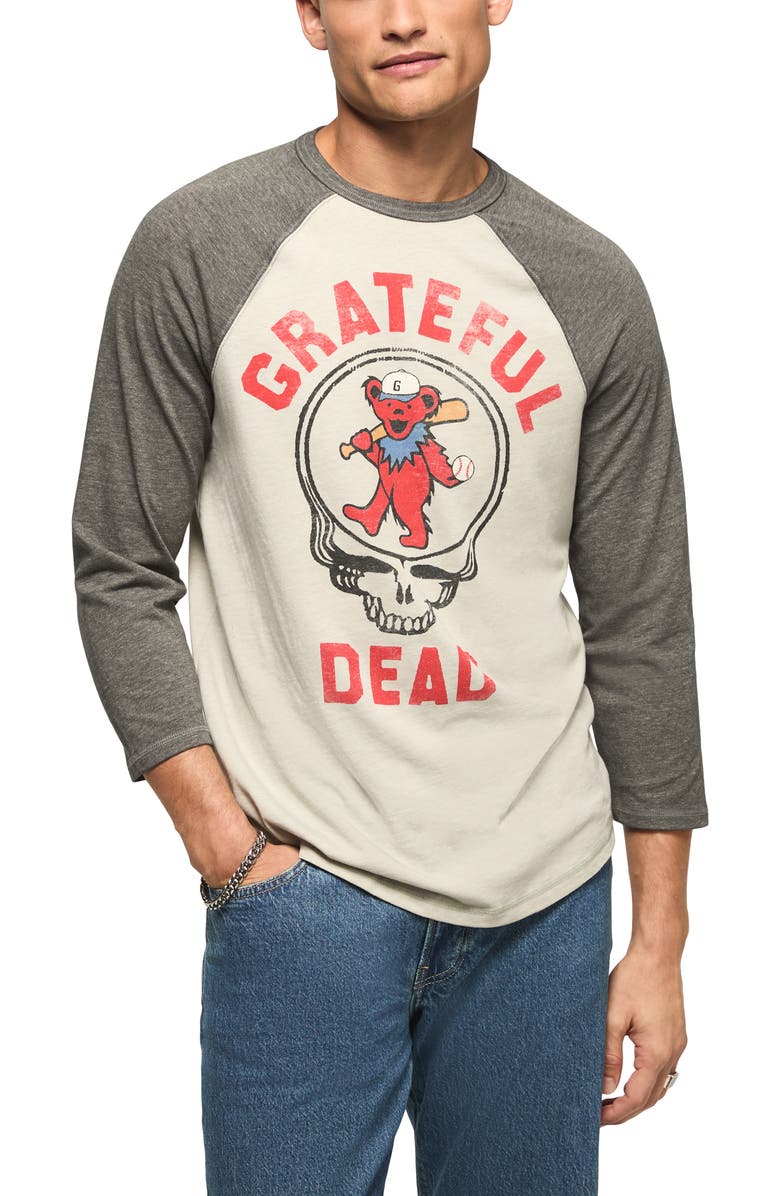 Lucky Brand Grateful Dead Graphic Baseball T-Shirt, Main, color, 