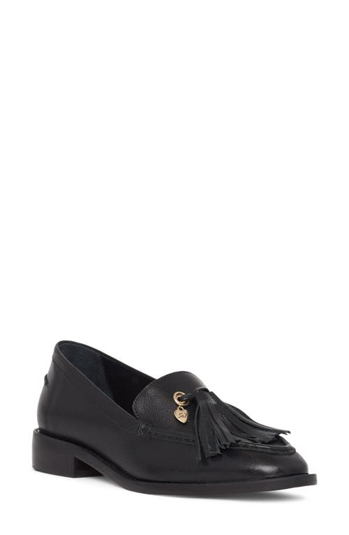Cinq à Sept Remi Tassel Leather Loafer in Black at Nordstrom, Size 36.5