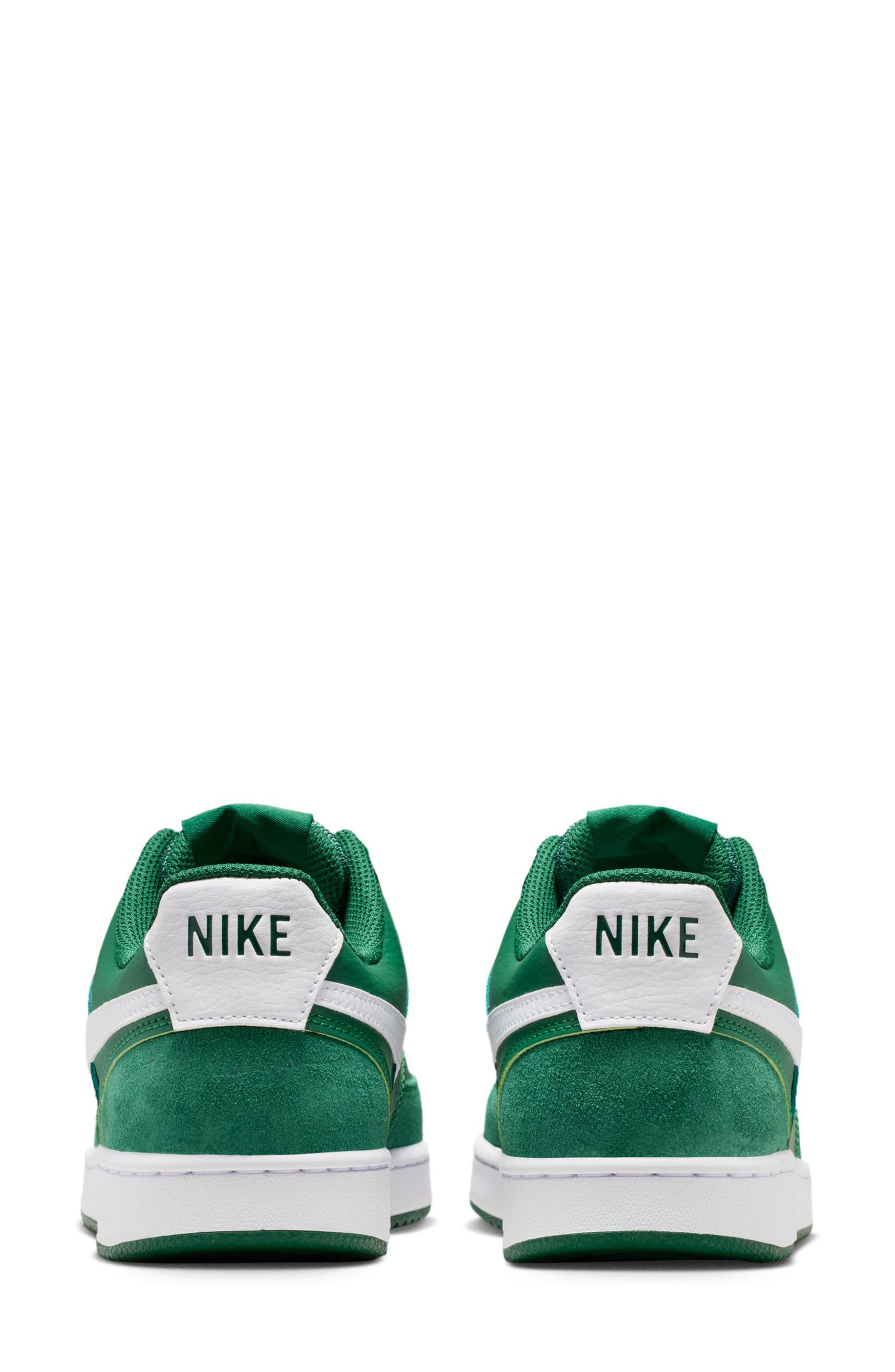 Nike Court Vision Low Sneaker, Alternate, color, Gorge Green/ White