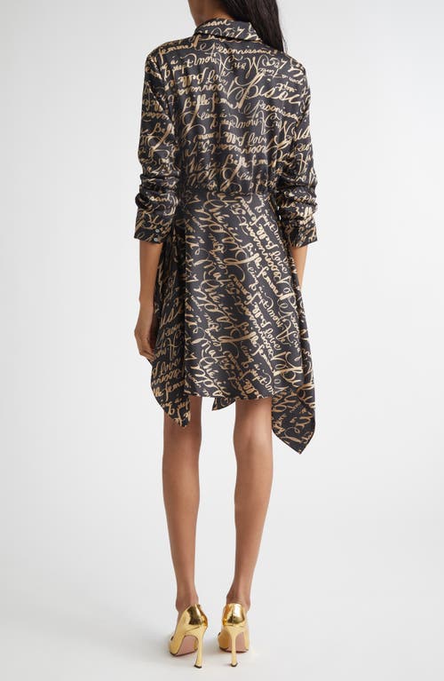 Cinq À Sept Love Journal Jacey Long Sleeve Shirtdress In Multi