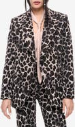 Smythe Leopard Jacquard Cotton Blend Blazer