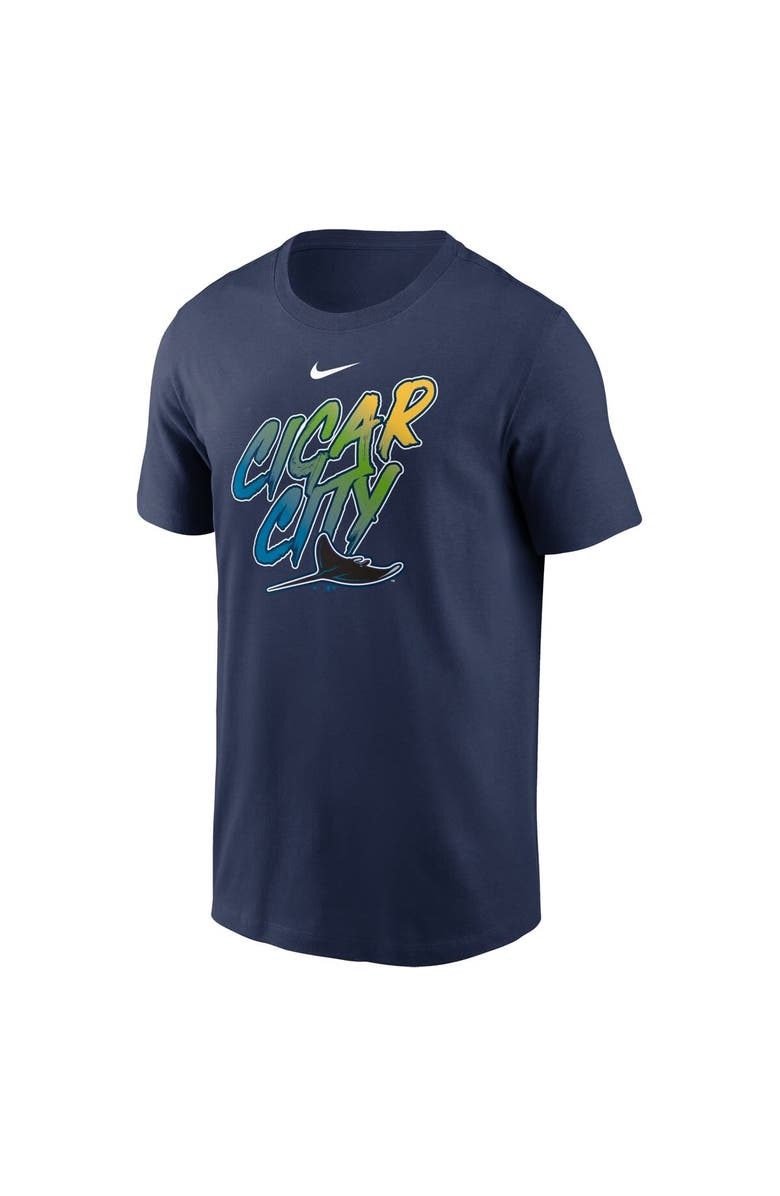 Nike Men's Nike Navy Tampa Bay Rays Cigar City Local Team T-Shirt, Alternate, color, Navy
