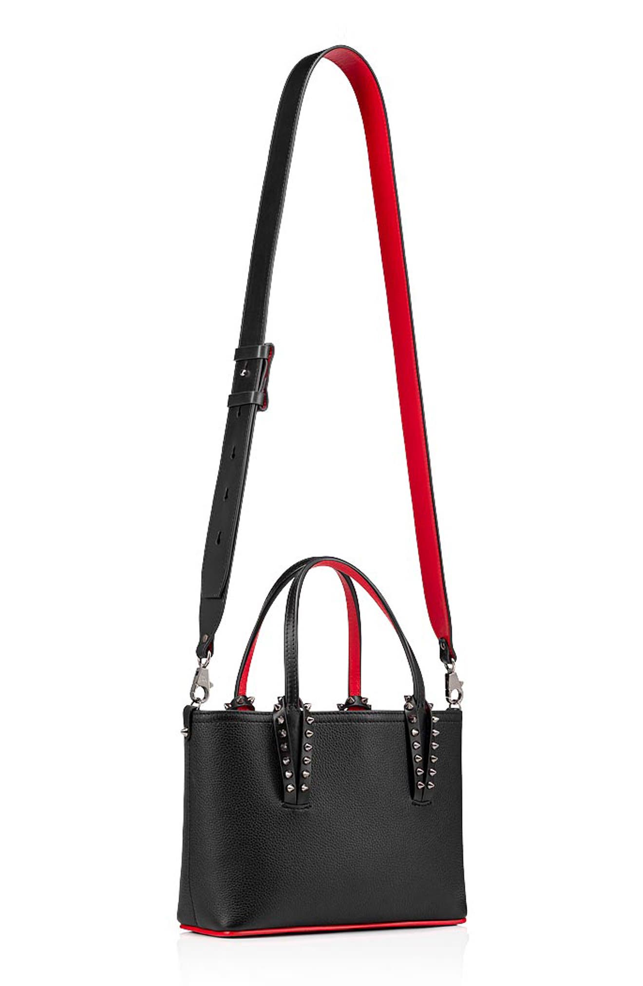 Christian Louboutin Mini Cabata Empire Calfskin Tote, Alternate, color, 