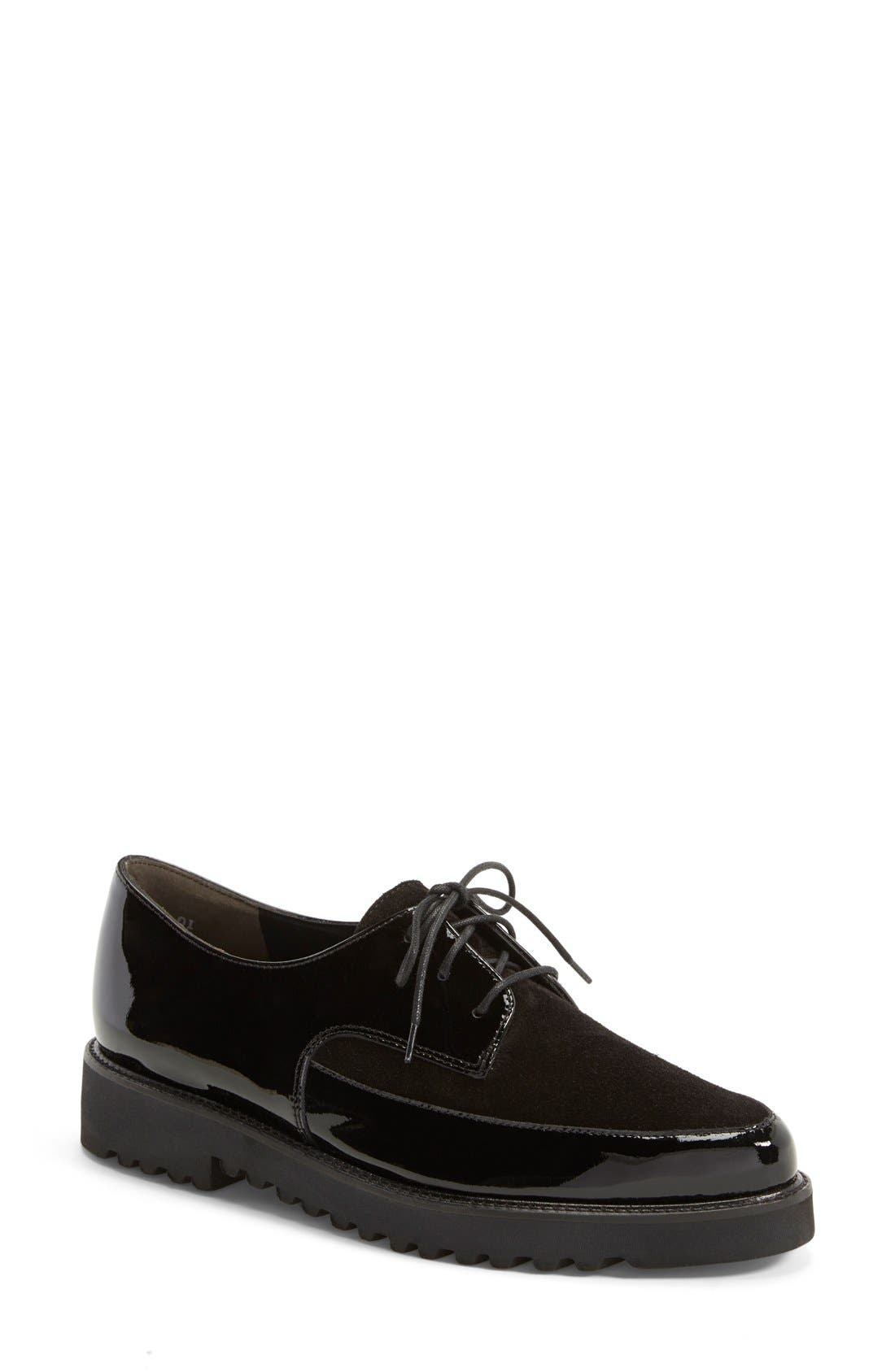 Paul Green 'Donovan' Pointy Toe Lace-Up Flat, Main, color, 