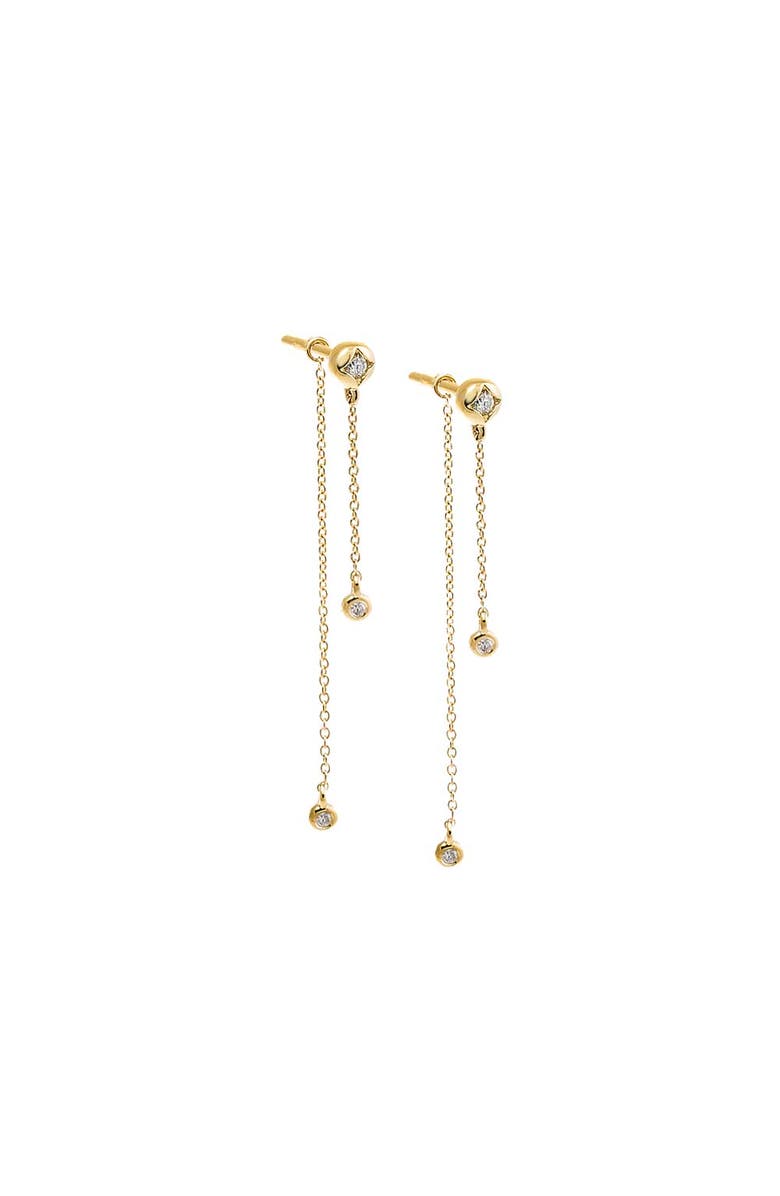 BY ADINA EDEN Diamond Chain Drop Stud Earring 14K, Alternate, color, 