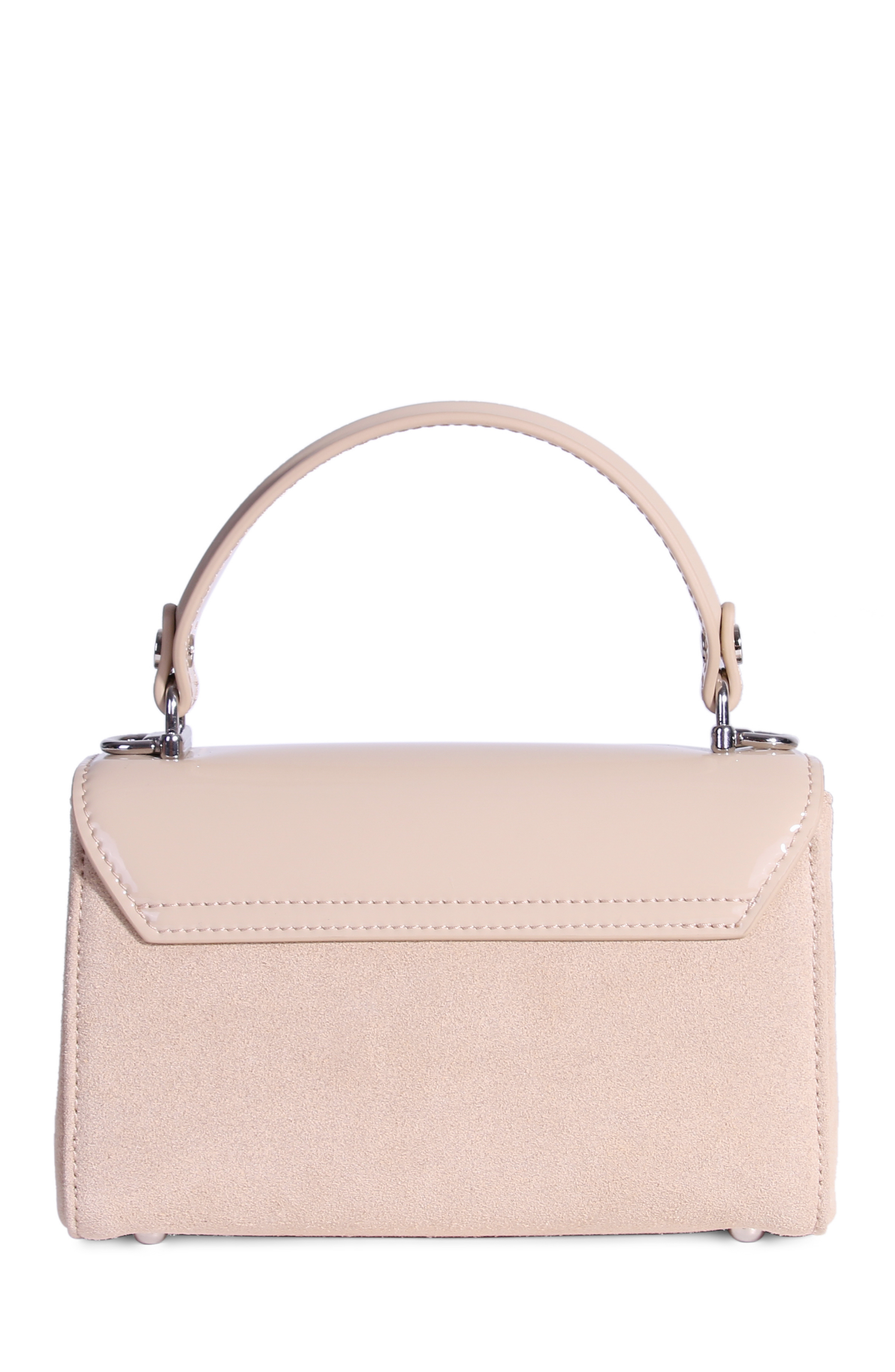JURGI Rytas Suede and Patent Leather Bag, Alternate, color, Sand